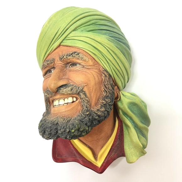 Bossons Chalkware Congleton Head Punjabi 1964 - Picture 2 of 8